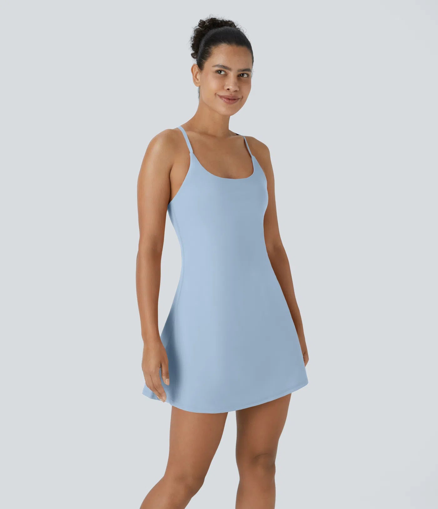 Women's Active Tennis Dress with Built-In Bra & Shorts