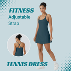 Women's Active Tennis Dress with Built-In Bra & Shorts