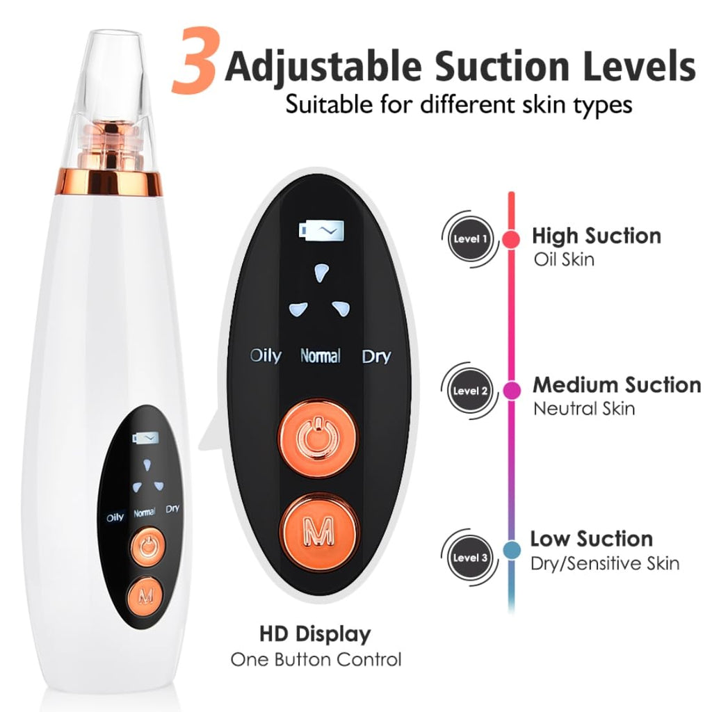 Fluent 6-in-1 Blackhead Remover & Facial Pore Cleaner – Multifunction Vacuum Extractor for Men & Women
