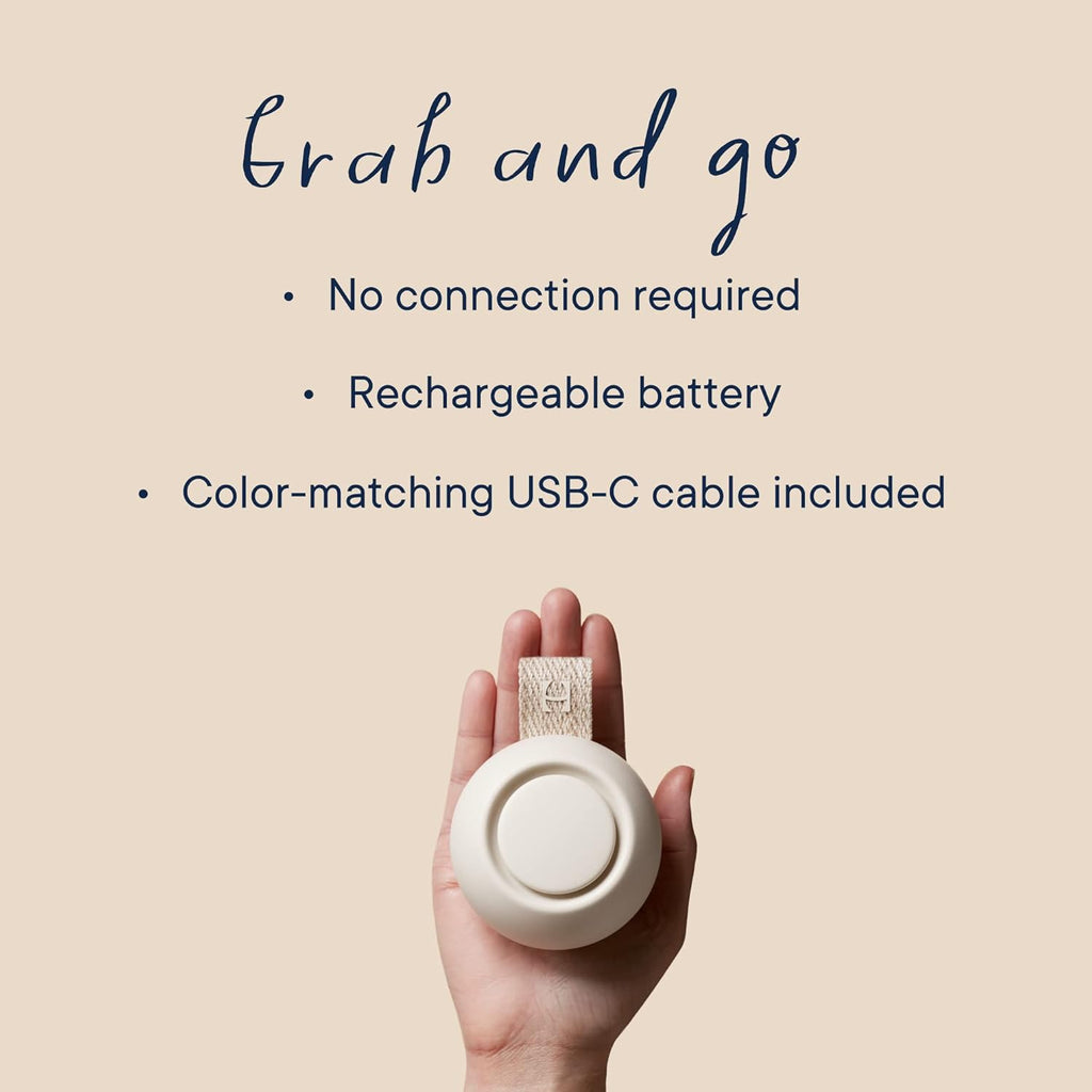 Portable Baby Sound Machine – 10 Soothing Sounds, Clip-On for Travel