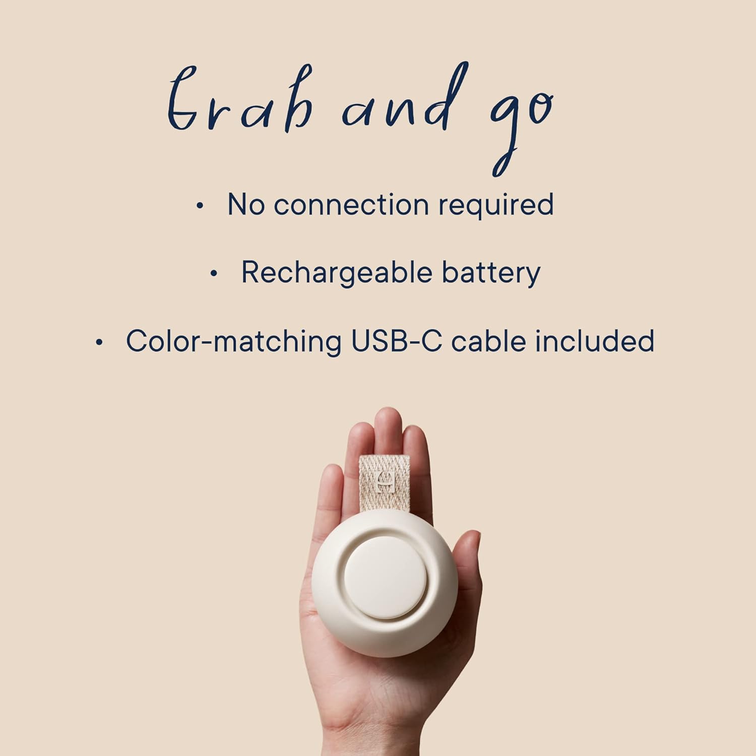 Portable Baby Sound Machine – 10 Soothing Sounds, Clip-On for Travel