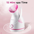 Nano Ionic Facial Steamer with Warm Mist & Pore Cleaning – Includes 5-Piece Skin Tool Kit
