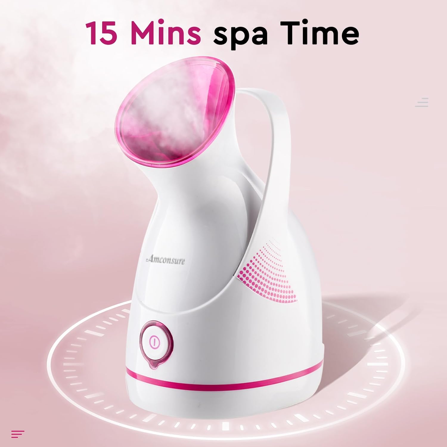 Nano Ionic Facial Steamer with Warm Mist & Pore Cleaning – Includes 5-Piece Skin Tool Kit
