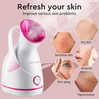 Nano Ionic Facial Steamer with Warm Mist & Pore Cleaning – Includes 5-Piece Skin Tool Kit