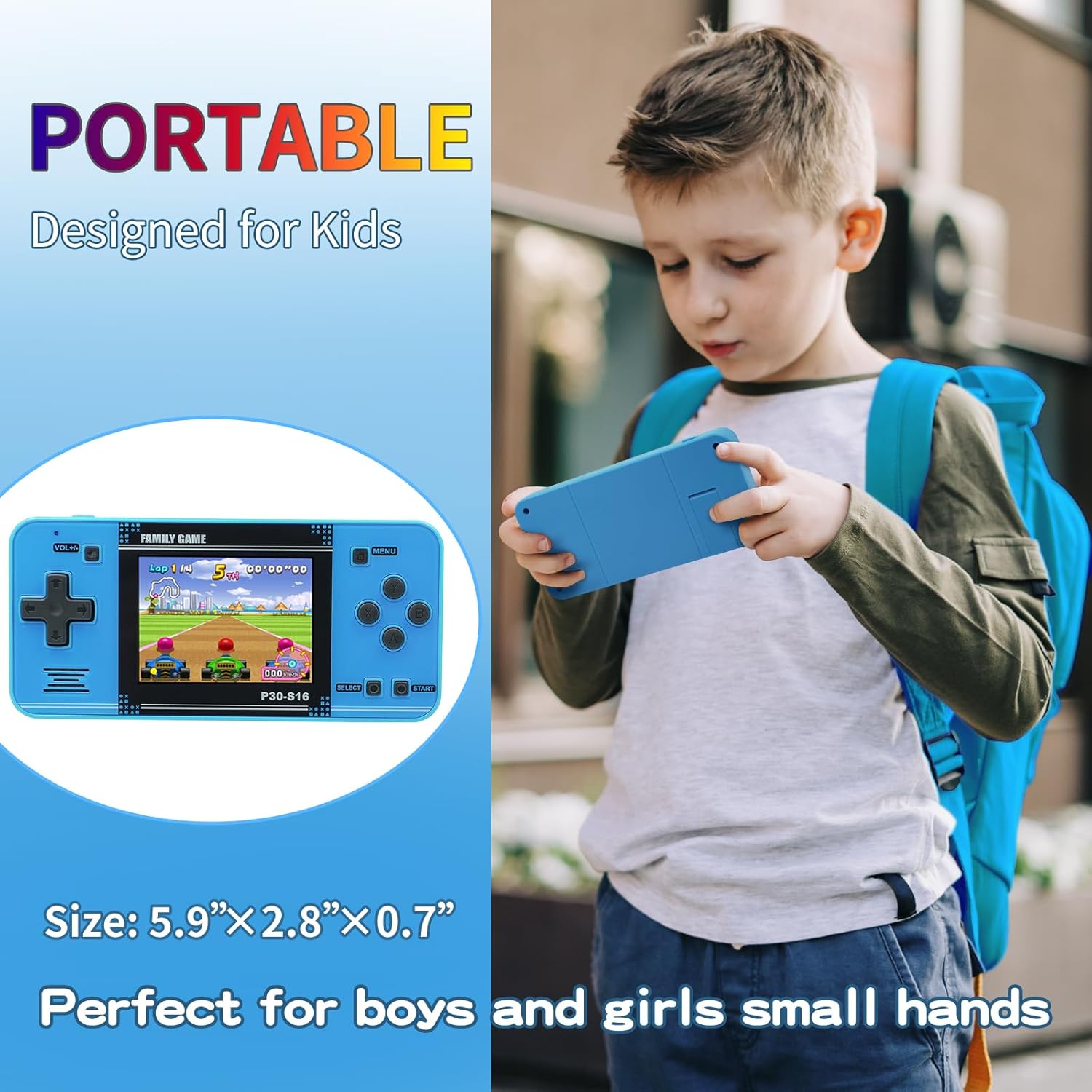 Handheld Retro Game Console for Kids