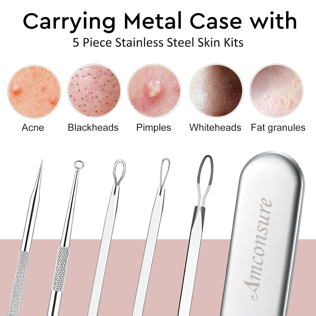 Nano Ionic Facial Steamer with Warm Mist & Pore Cleaning – Includes 5-Piece Skin Tool Kit