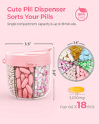 Cute 7-Day Pill Organizer – Portable & BPA-Free