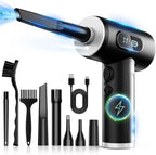 Electric Air Duster – 3-Speed, 100000RPM Cordless Blower with LED Light, Rechargeable for Cleaning Electronics