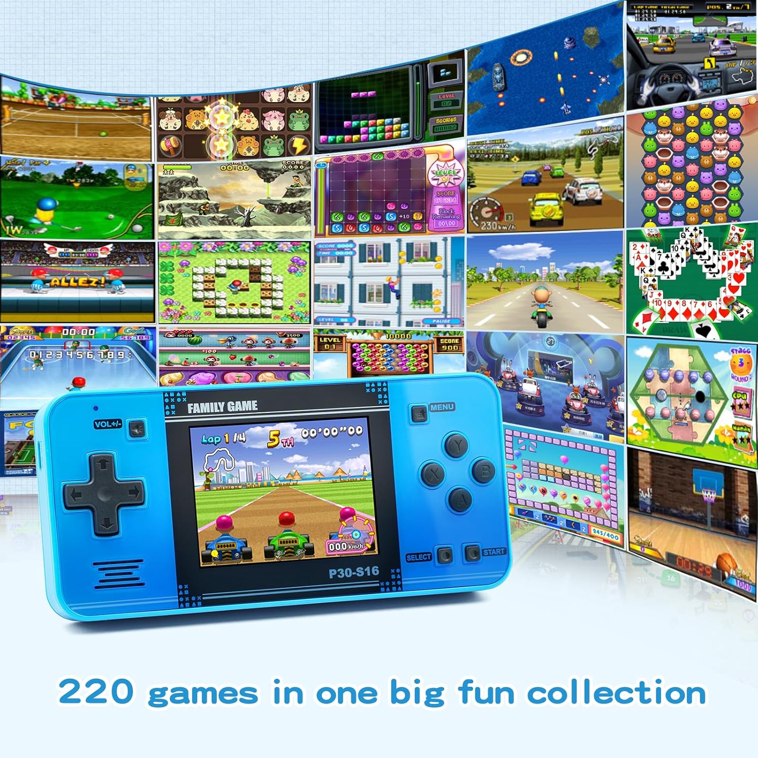 Handheld Retro Game Console for Kids