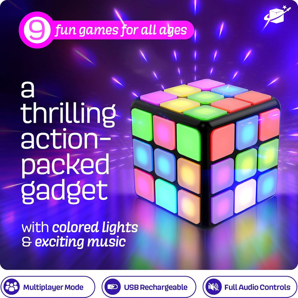 Rechargeable Game Activity Cube – Brain & Memory Toy
