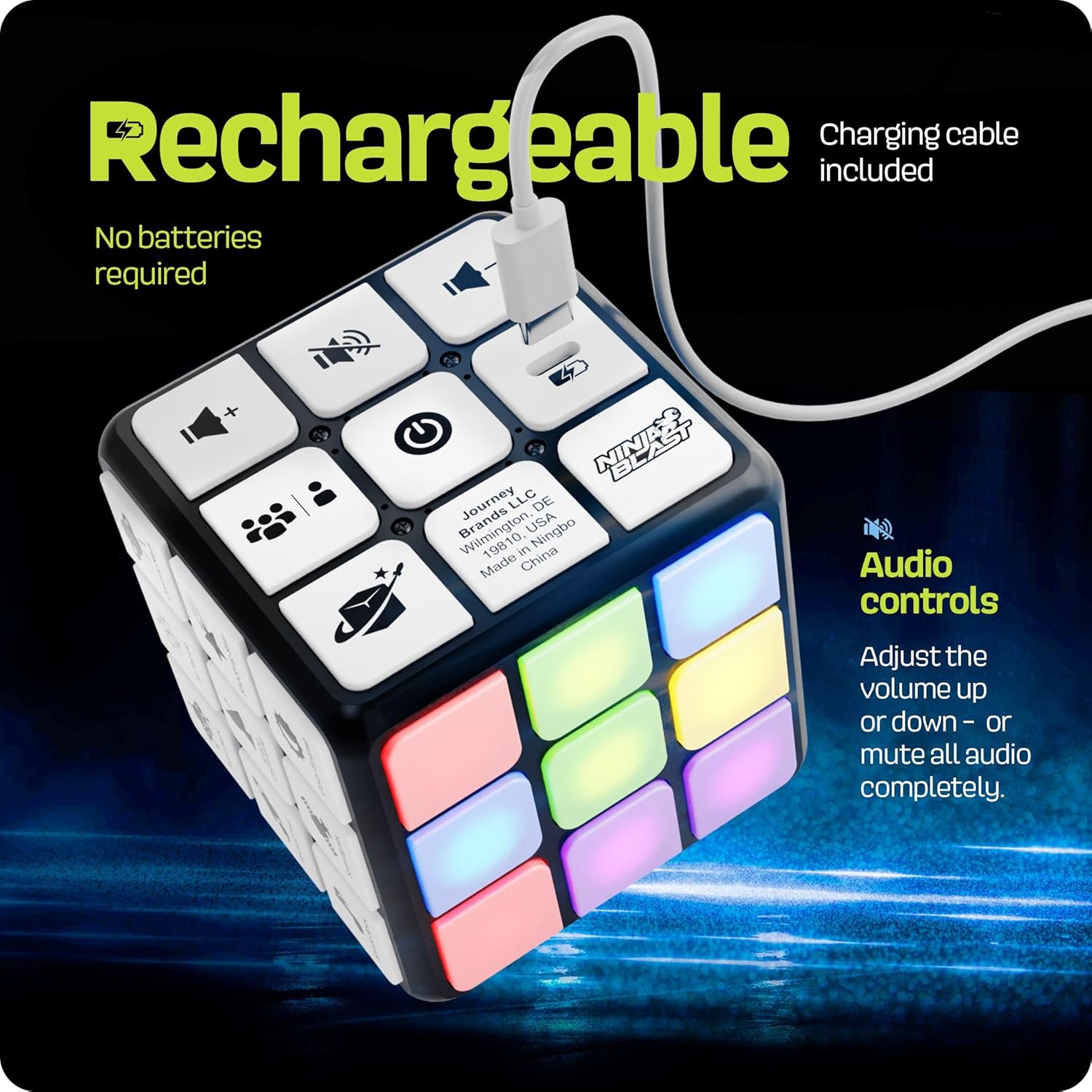 Rechargeable Game Activity Cube – Brain & Memory Toy
