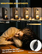 Dimmable Candle Warmer Lamp with Timer – Includes 2 Bulbs, Compatible with Jar Candles
