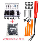 1240pcs Car Retainer Clips Kit – 32 Sizes with Cable Ties & Remover Tool