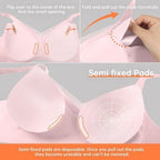 Wireless Mesh V-Neck Bralette for Women